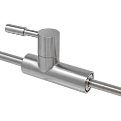 Metpure large euro style non-air gap reverse osmosis faucet kit with faucet wrench and adapters