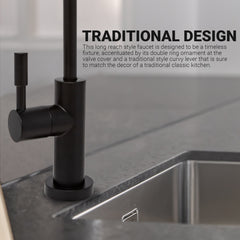 Metpure Large Euro Style Non-Air Gap RO Faucet Kit with Wrench & 1/4 inch + 3/8 inch OD Adapters, NSF - view 39