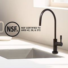 Metpure Large Euro Style Non-Air Gap RO Faucet Kit with Wrench & 1/4 inch + 3/8 inch OD Adapters, NSF - view 44