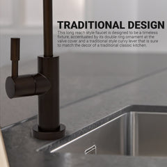 Metpure Large Euro Style Non-Air Gap RO Faucet Kit with Wrench & 1/4 inch + 3/8 inch OD Adapters, NSF - view 45