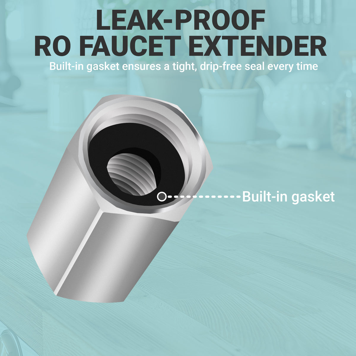 RO Faucet Universal 3 inch Extender for 7/16 inch Shank - view 13