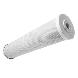Metpure 20” x 4.5” Whole House Carbon Water Filter Cartridge Replacement - 5 Micron Coconut Shell Activated Carbon Block CTO 20-inch. Universal, Compatible with Pentek, iSpring, and more.