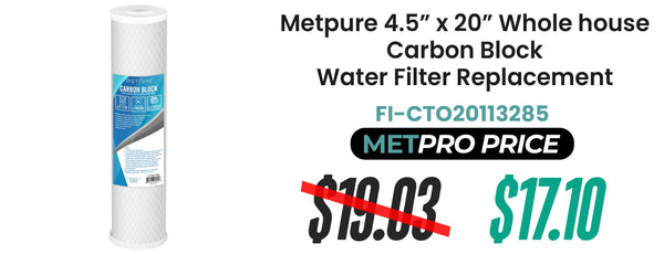High Capacity Carbon Block Filter Cartridge