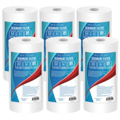 Metpure 10 x 4.5 inch 5 micron polypropylene sediment water filter cartridge