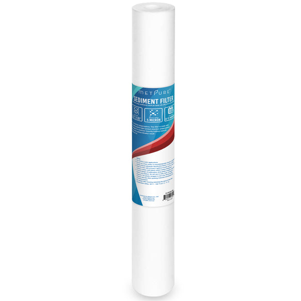 Metpure 20 x 2.5 inch 5 micron polypropylene sediment water filter cartridge