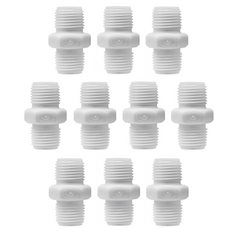 1/4 inch NPT nylon plastic nipple - view 3