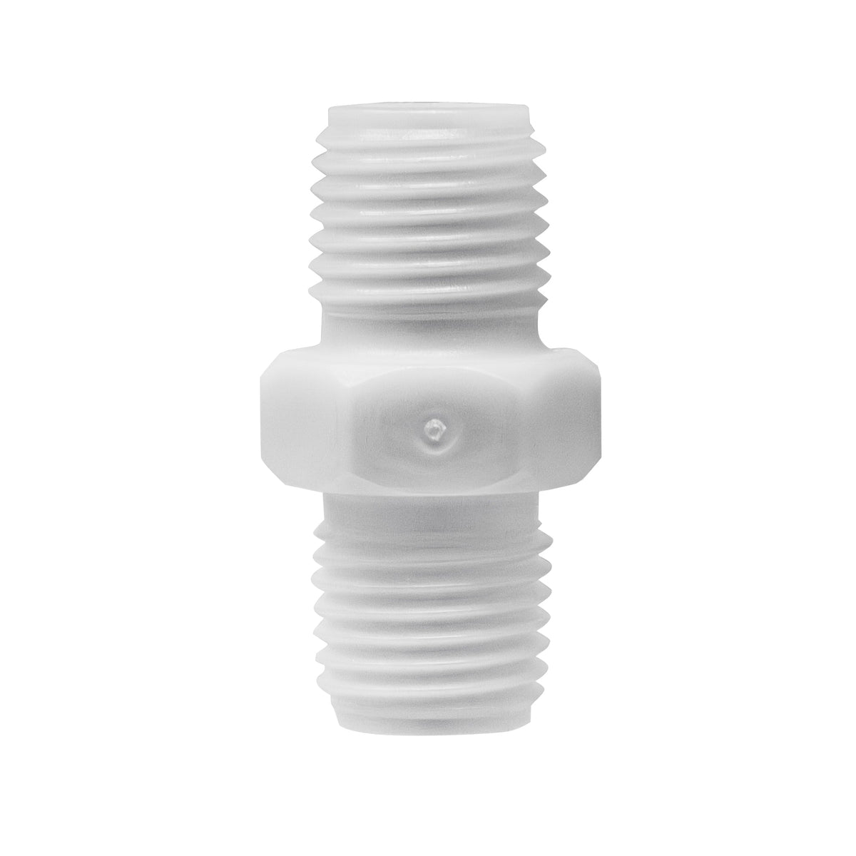 1/4 inch NPT nylon plastic nipple - view 2