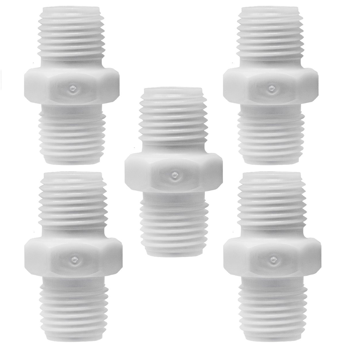 1/2 inch NPT nylon plastic nipple - view 4