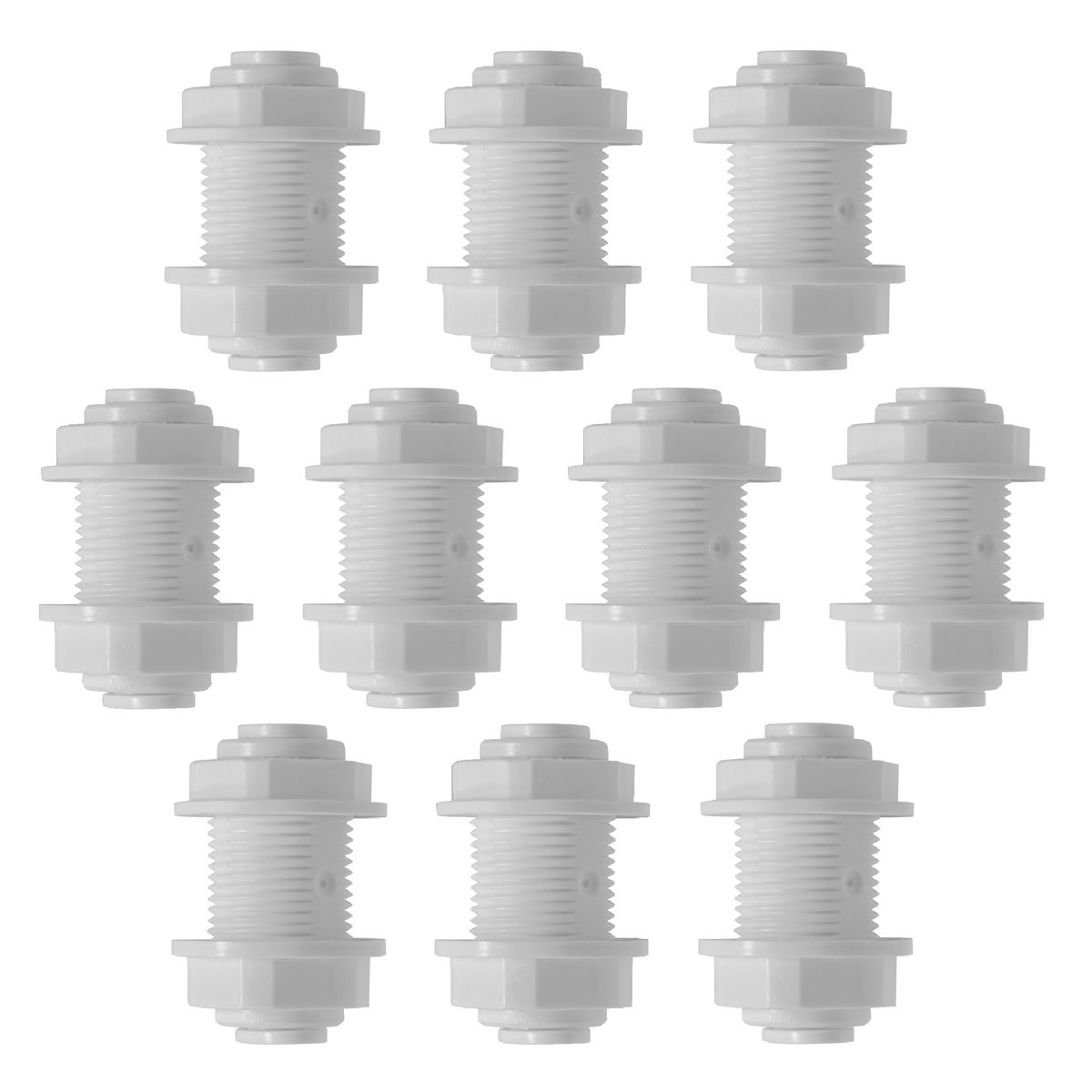 1/4 inch OD x 1/4 inch OD quick connect bulkhead union, NSF - view 5