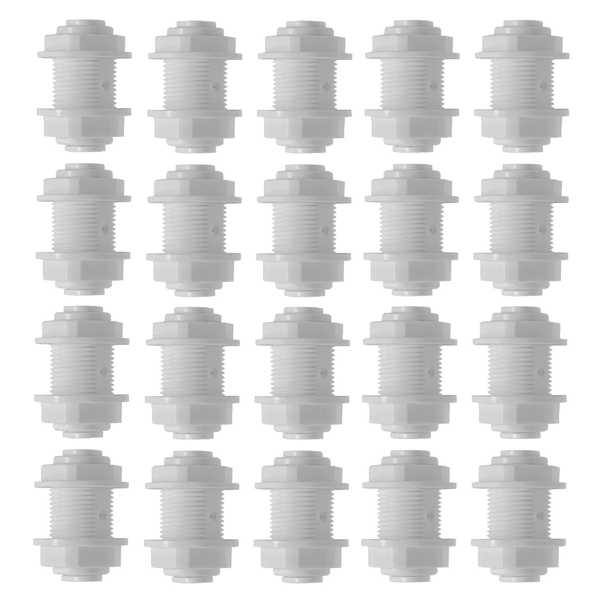 1/4 inch OD x 1/4 inch OD quick connect bulkhead union, NSF - view 6
