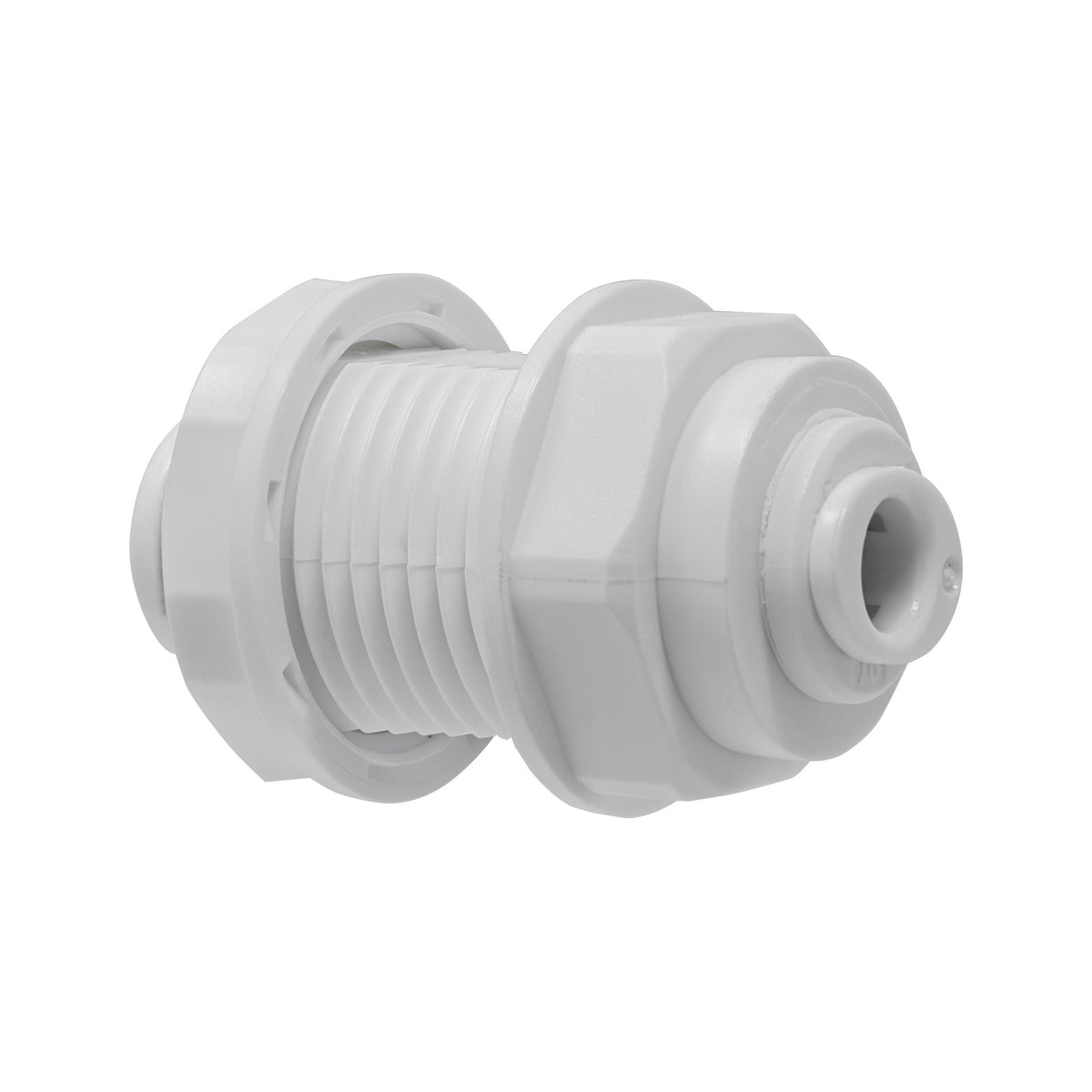 1/4 inch OD x 3/8 inch OD quick connect bulkhead union, NSF - view 2