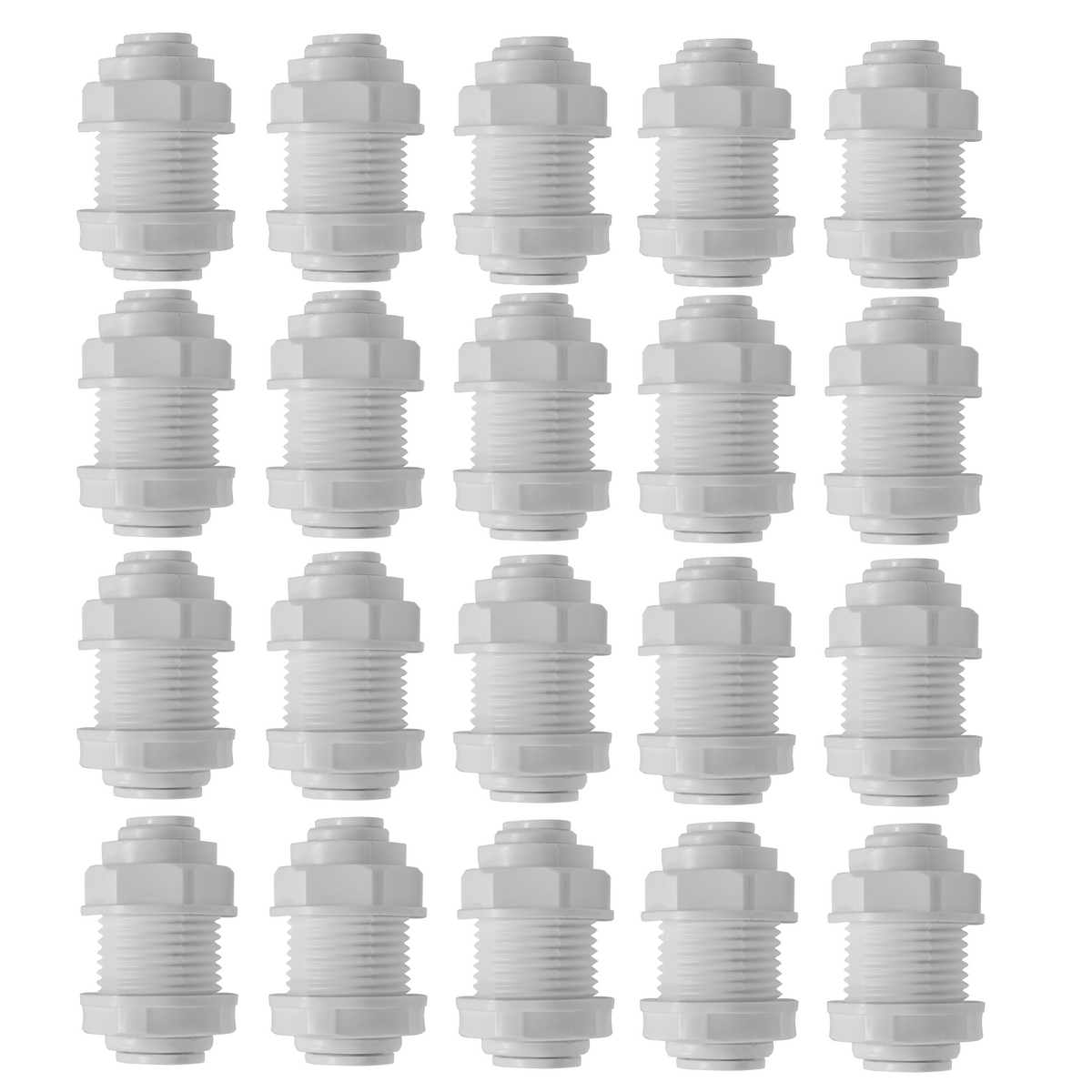 1/4 inch OD x 3/8 inch OD quick connect bulkhead union, NSF - view 6