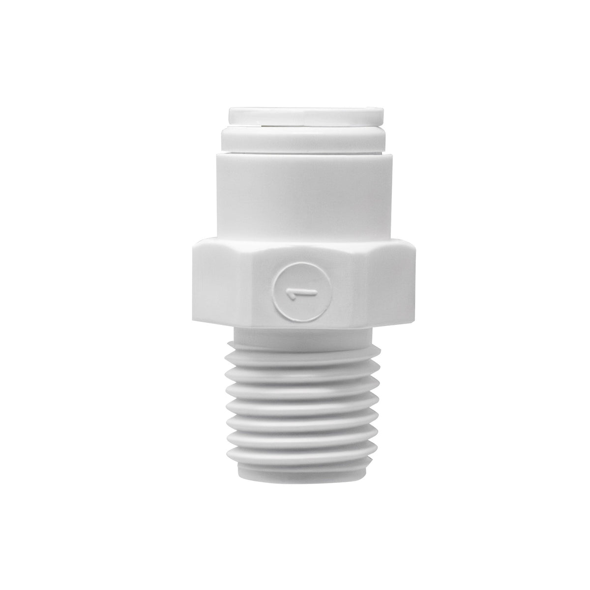1/4 inch OD quick connect x 1/8 inch male thread adapter, NSF - view 2