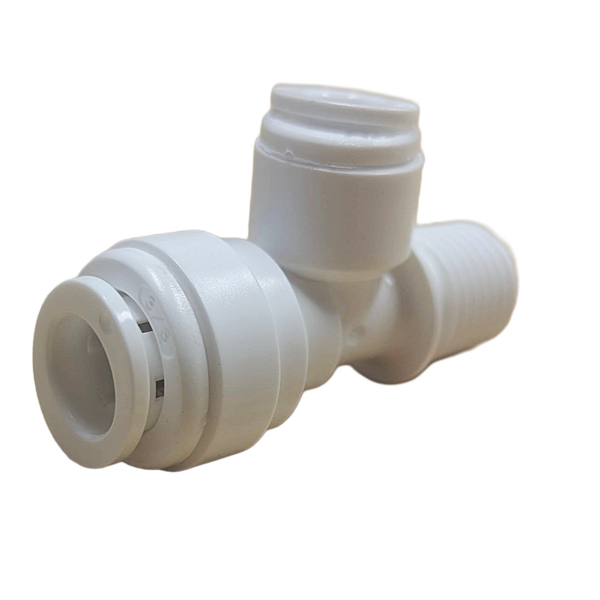 3/8 inch OD x 1/4 inch male thread x 1/4 inch OD quick connect male run tee fitting - view 4