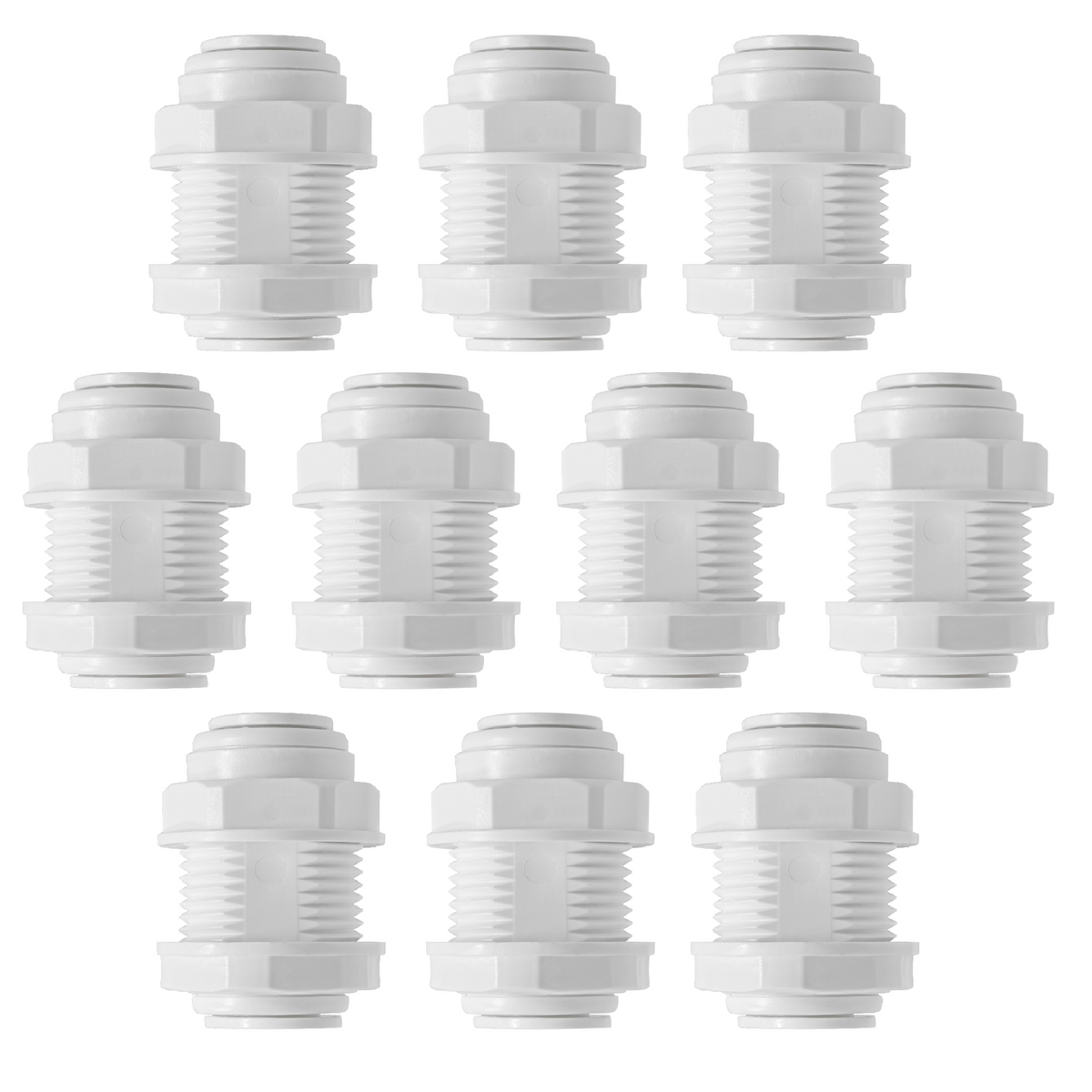 3/8 inch OD x 3/8 inch OD quick connect bulkhead union, NSF - view 5
