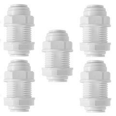 3/8 inch OD x 3/8 inch OD quick connect bulkhead union, NSF - view 4