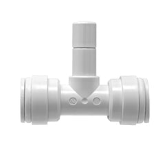 3/8 inch OD quick connect x 3/8 inch stem branch tee, NSF