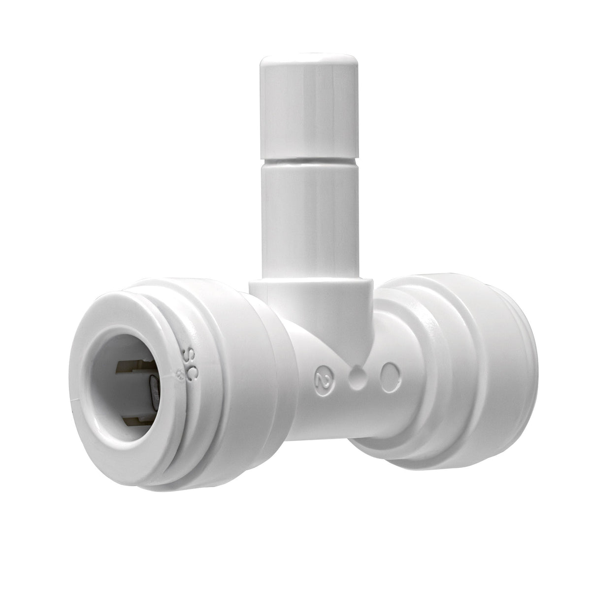 3/8 inch OD quick connect x 3/8 inch stem branch tee, NSF - view 8