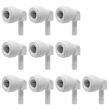 3/8" Quick Connect Stem Elbow for RO Reverse Osmosis Water Filtration System / Replacement Parts / Other Water Appliances 3/8" Quick Connect x 1/4" Stem. NSF Certified. 10 Pack