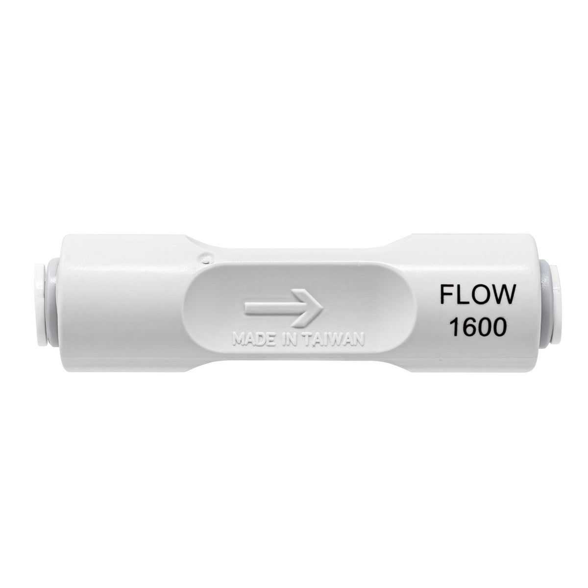 1/4 inch OD quick connect flow restrictor, 1600cc, NSF