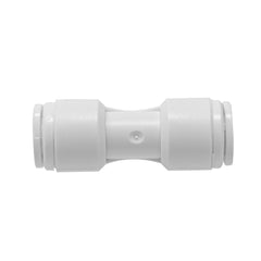 White 1/4 inch OD quick connect union