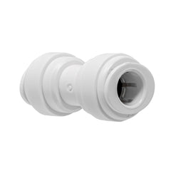 White 3/8 inch OD quick connect union