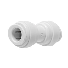 White 3/8 inch OD quick connect union