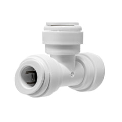 White 3/8 inch OD quick connect union tee