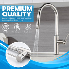 Metpure Perfect Match high-speed water filtration kit with MV4-ROLB reverse osmosis system, RO faucet, kitchen faucet and soap dispenser