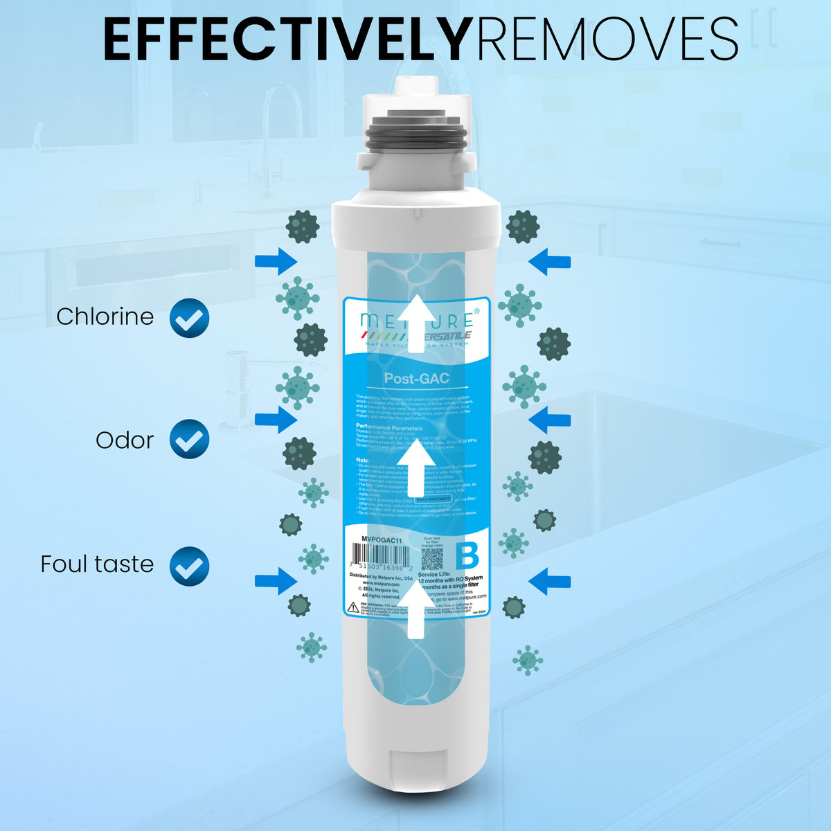 Metpure Perfect Match kit: reverse osmosis system, RO faucet, kitchen faucet and soap dispenser
