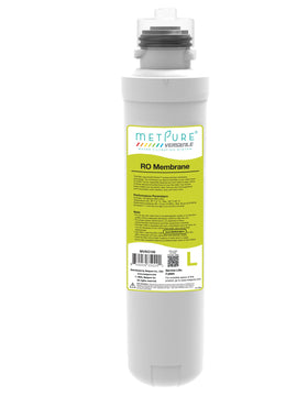 Metpure Versatile Lime 100 GPD RO Membrane + Blue GAC Quick Twist Filter Set. Replacement Water Filter Cartridge Set