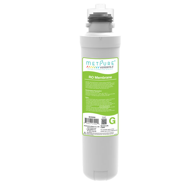 Metpure Versatile Green G 50 GPD reverse osmosis membrane quick twist filter, 11 x 2.5 inch