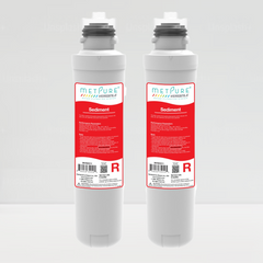 Metpure Versatile Red R 5 micron sediment quick twist filter, 2 pack - view 2