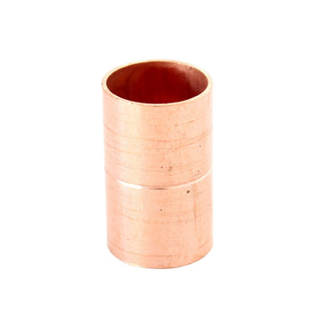 1" Rolled Stop Copper Coupling, C x C, 5 Pack