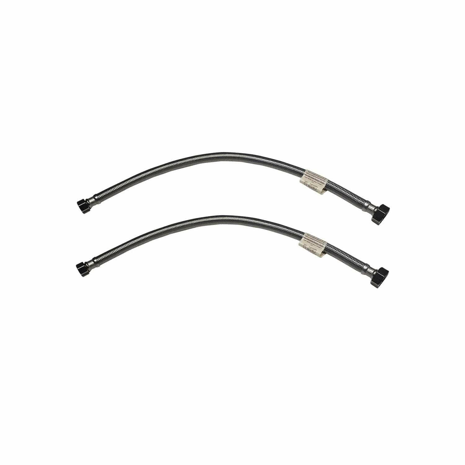 3/8" COMP x 1/2" FIP 20" Stainless Steel Supply Line 2 Pack