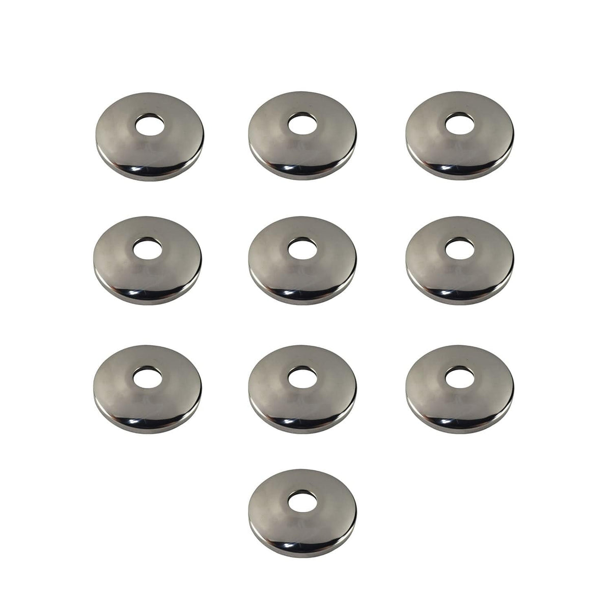 5/8 inch OD Chrome Plated Stainless Steel Escutcheon, 20 Pack
