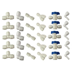 Metpure 1/4 inch OD quick connect reverse osmosis fittings variety 30 pack - view 2