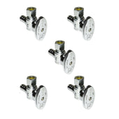 1/2" PEX B x 3/8" COMP 1/4 Turn Angle Valve (5 Pack)