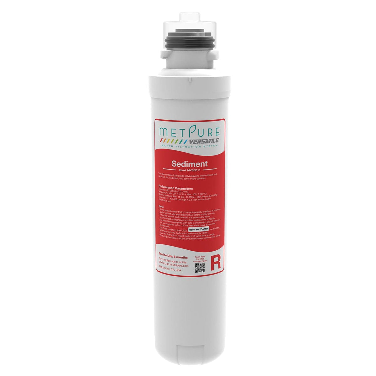 Metpure Versatile Red R 5 micron sediment quick twist filter, 2 pack - view 5