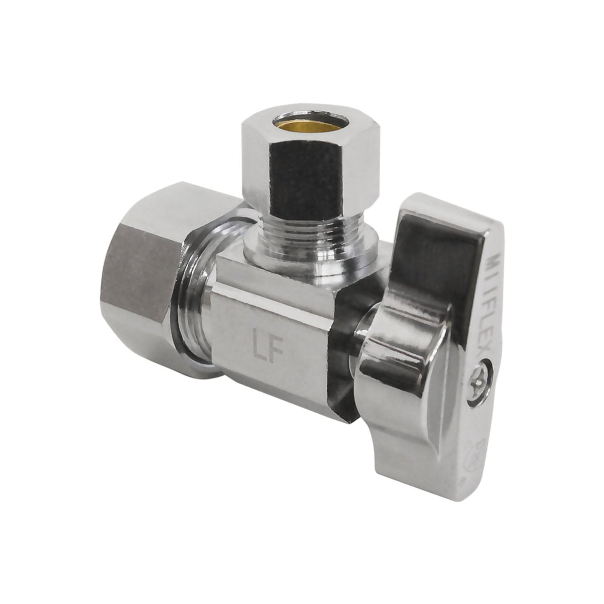 MiiFLEX 1/2 inch NOM x 3/8 inch OD compression quarter turn angle stop valve