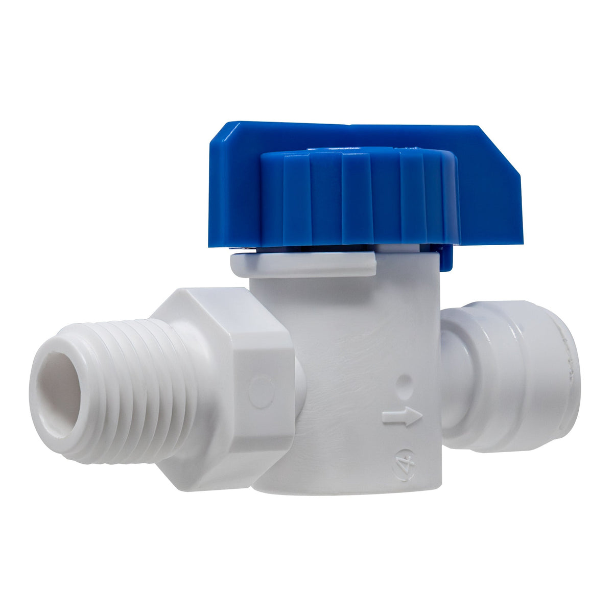 1/4 inch OD quick connect x 1/4 inch male thread inline ball valve - view 4