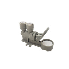 Grey 1/4 inch OD quick connect mechanical leak detector for RO water filtration system - view 3