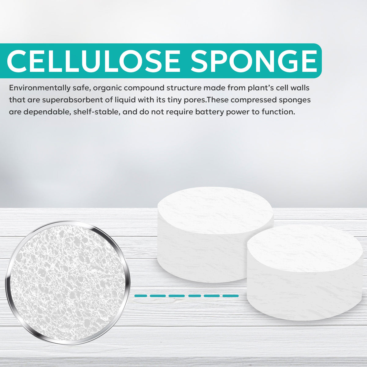 Two replacement cellulose sponges for PT-LD2 and PT-LD3 mechanical leak detector - view 4
