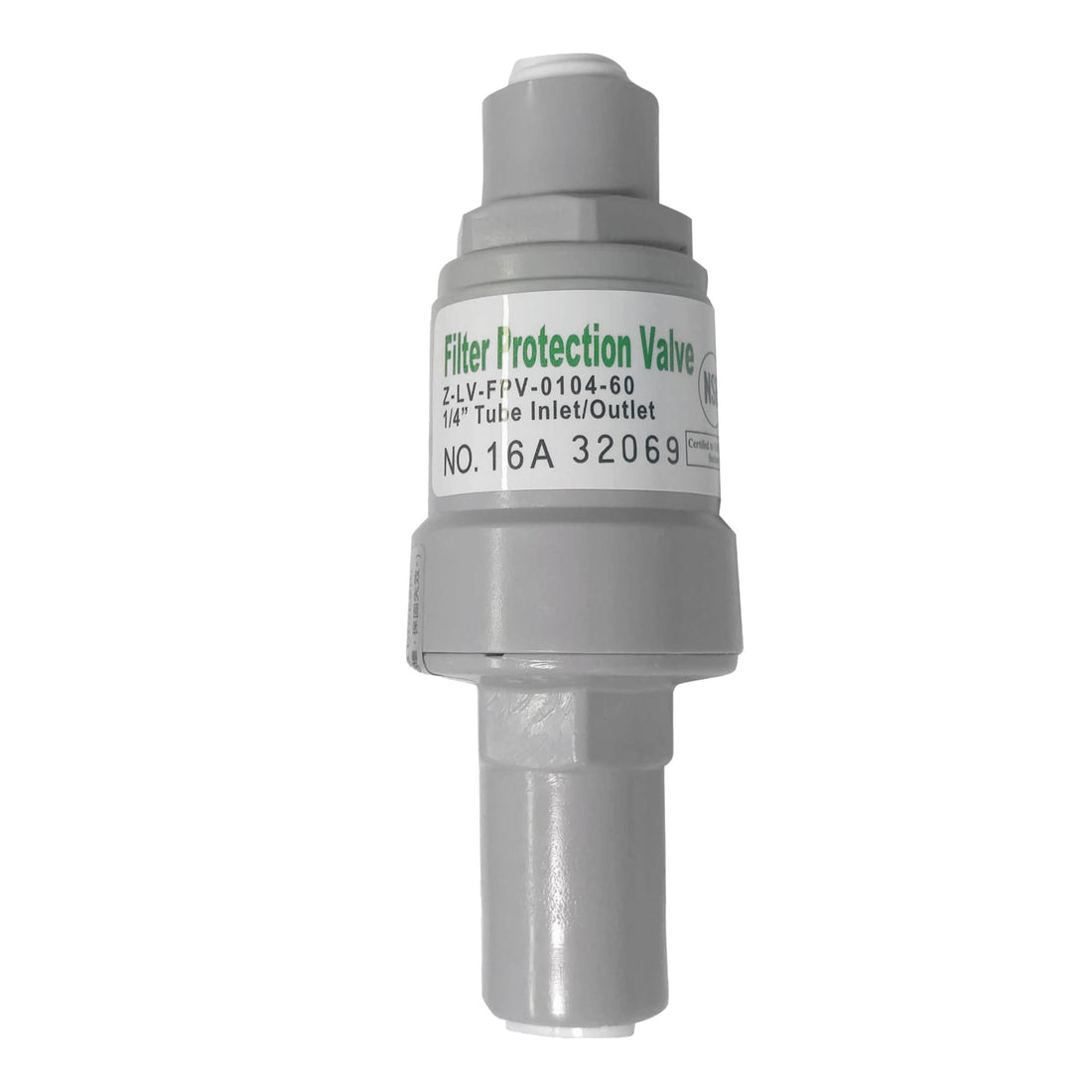 Quick Connect Pressure Regulator. 1/4" QC. 60 PSI. Certified by NSF.