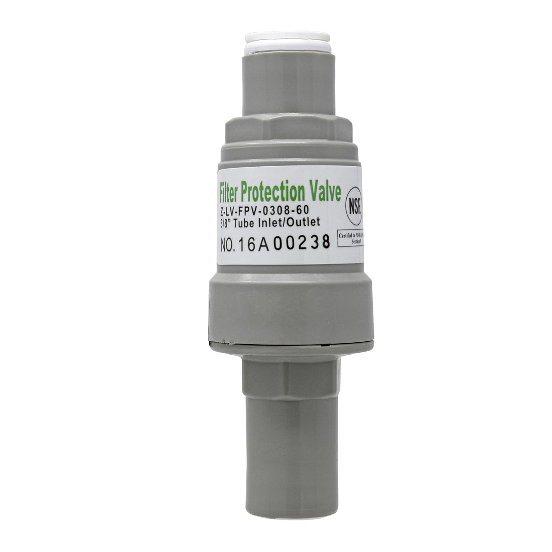 Quick Connect Pressure Regulator. 3/8" OD QC. 60 PSI. Certified by NSF.