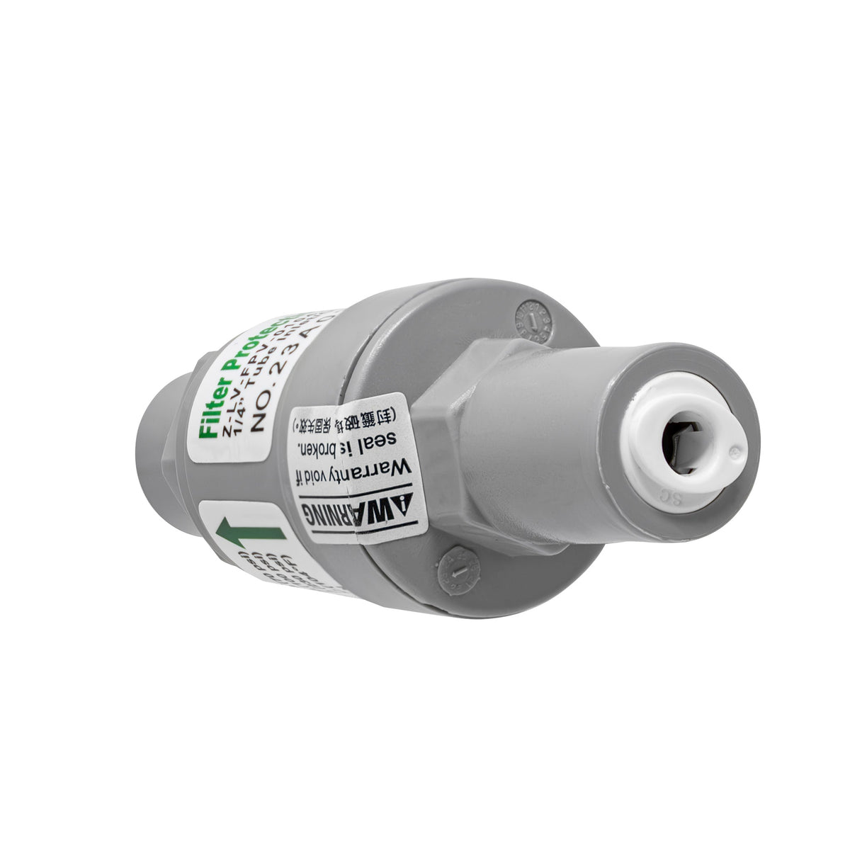1/4 inch OD quick connect 70 psi water pressure regulator for RO filtration system - view 3