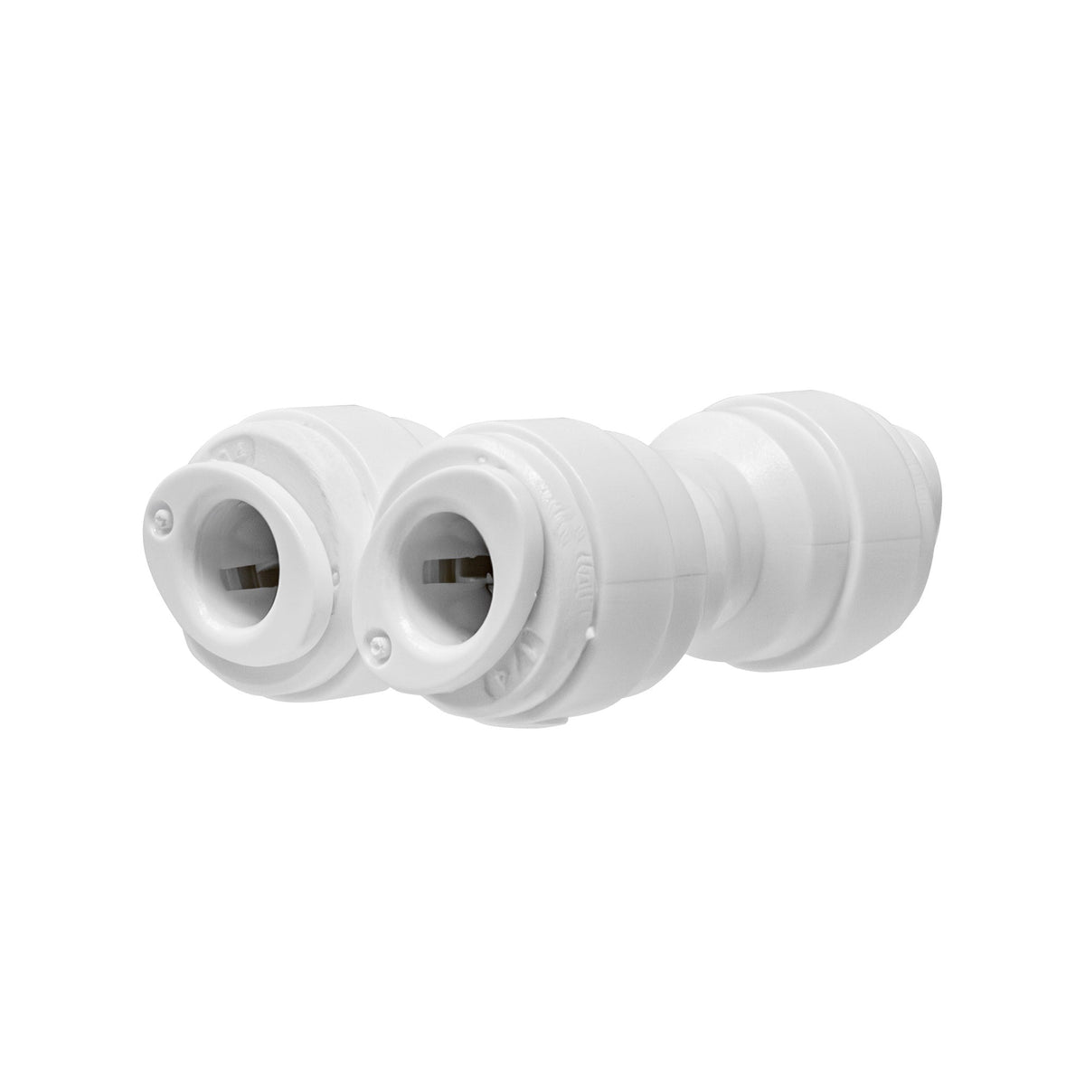 1/4 inch OD x 1/4 inch OD x 1/4 inch OD quick connect two way divider, NSF - view 3