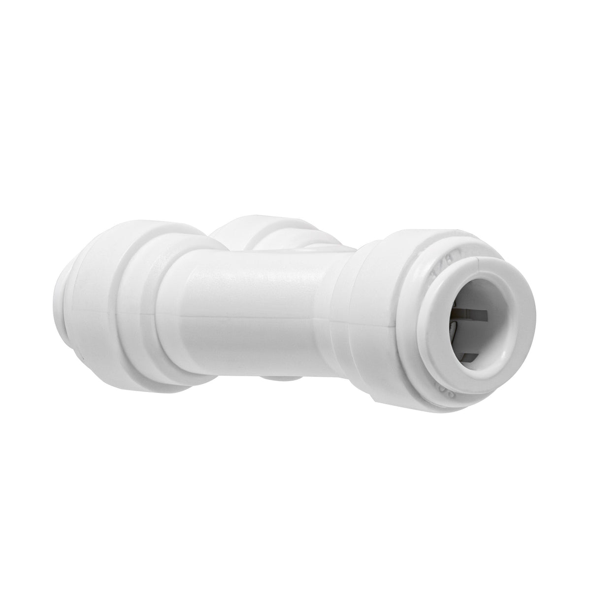 White 3/8 inch OD quick connect two way divider