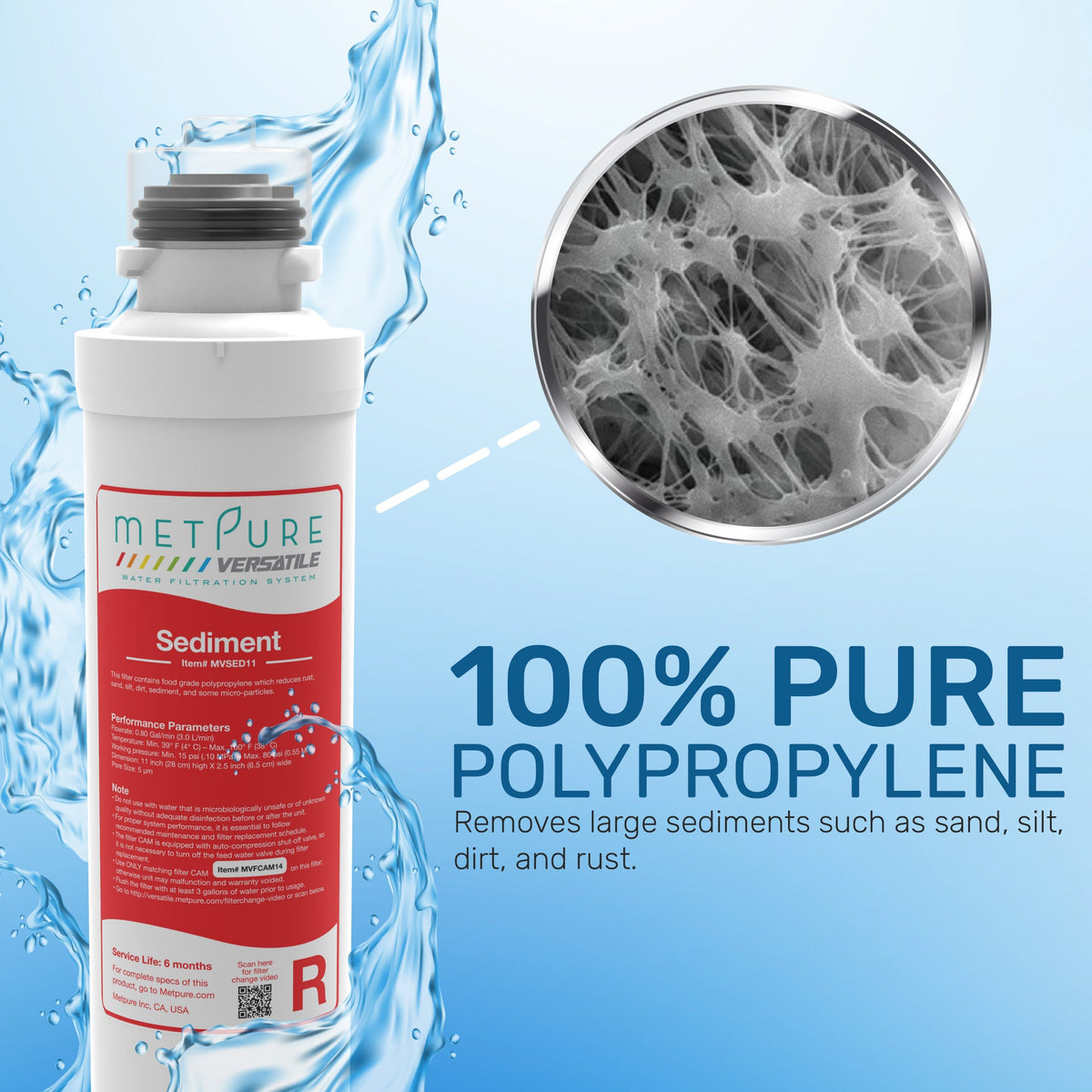 Metpure Versatile RAGS quick twist replacement filter set