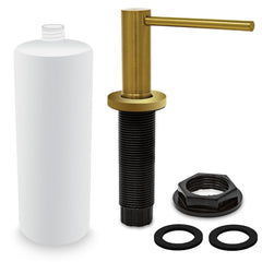 Metpure kitchen sink soap dispenser, stainless steel pump with bottle - view 30